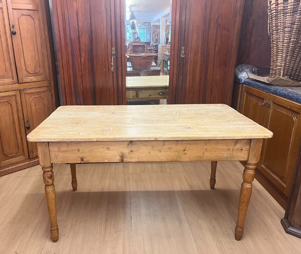 Victorian Pine Scrub Top Table  View VI