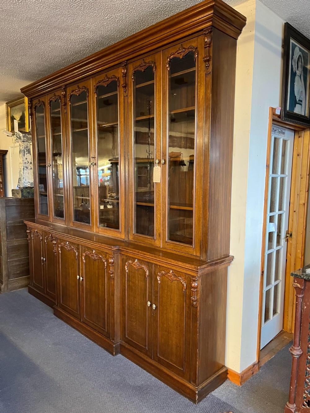 A Late 19th Century Oak Library Bookcase View IV