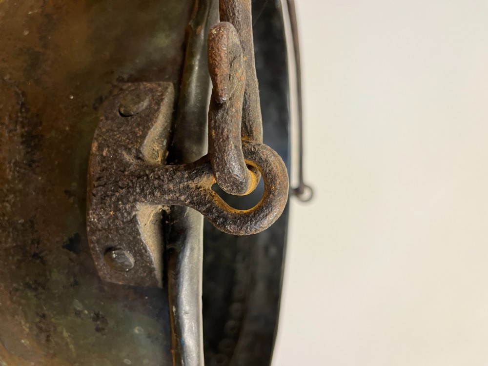 19th Century Copper Cauldron with Iron Handle  View VII