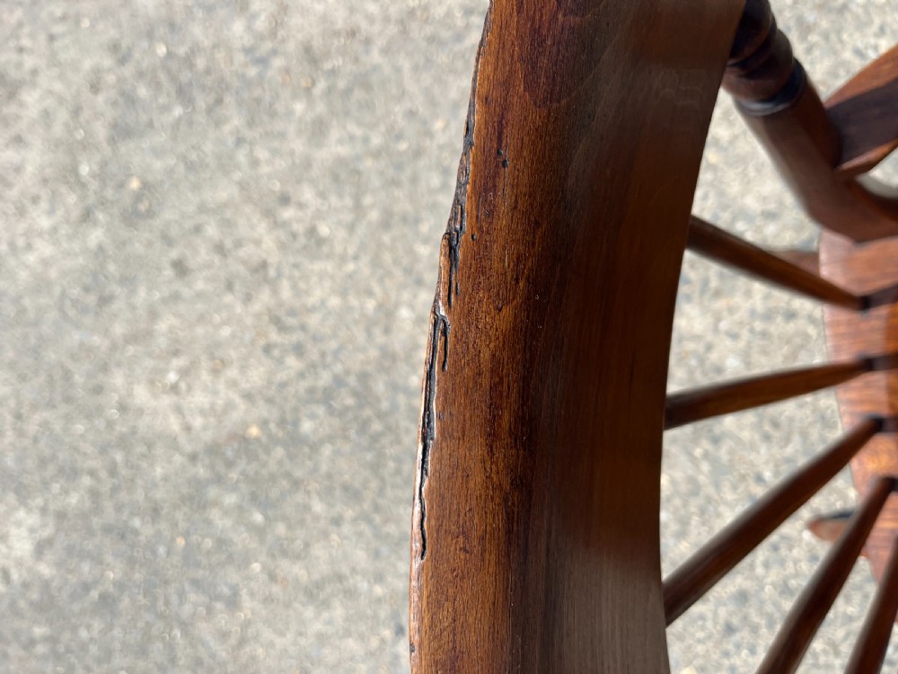 Victorian Stick Back Beech & Elm Carver Chair View VII