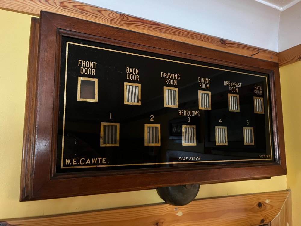 Circa 1900 Mahogany Case Servants Bell Board 
