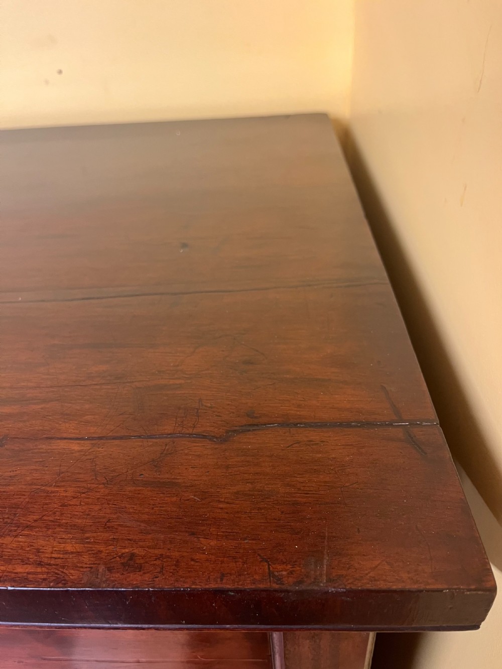 Unusually Large Victorian Mahogany 2 over 4 Chest of Drawers  View V