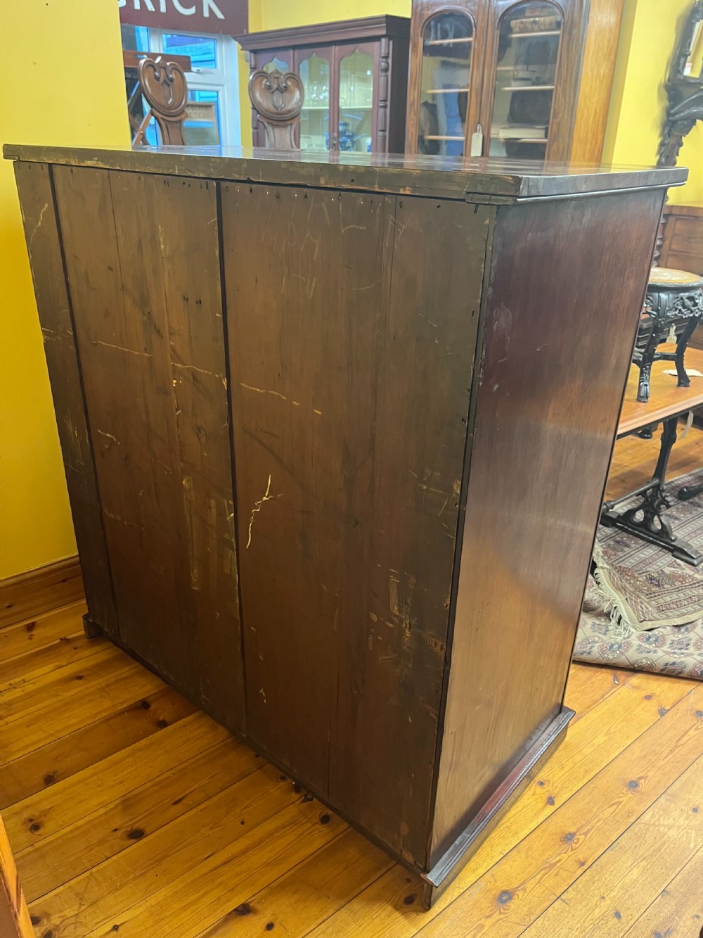 Unusually Large Victorian Mahogany 2 over 4 Chest of Drawers  View XIII