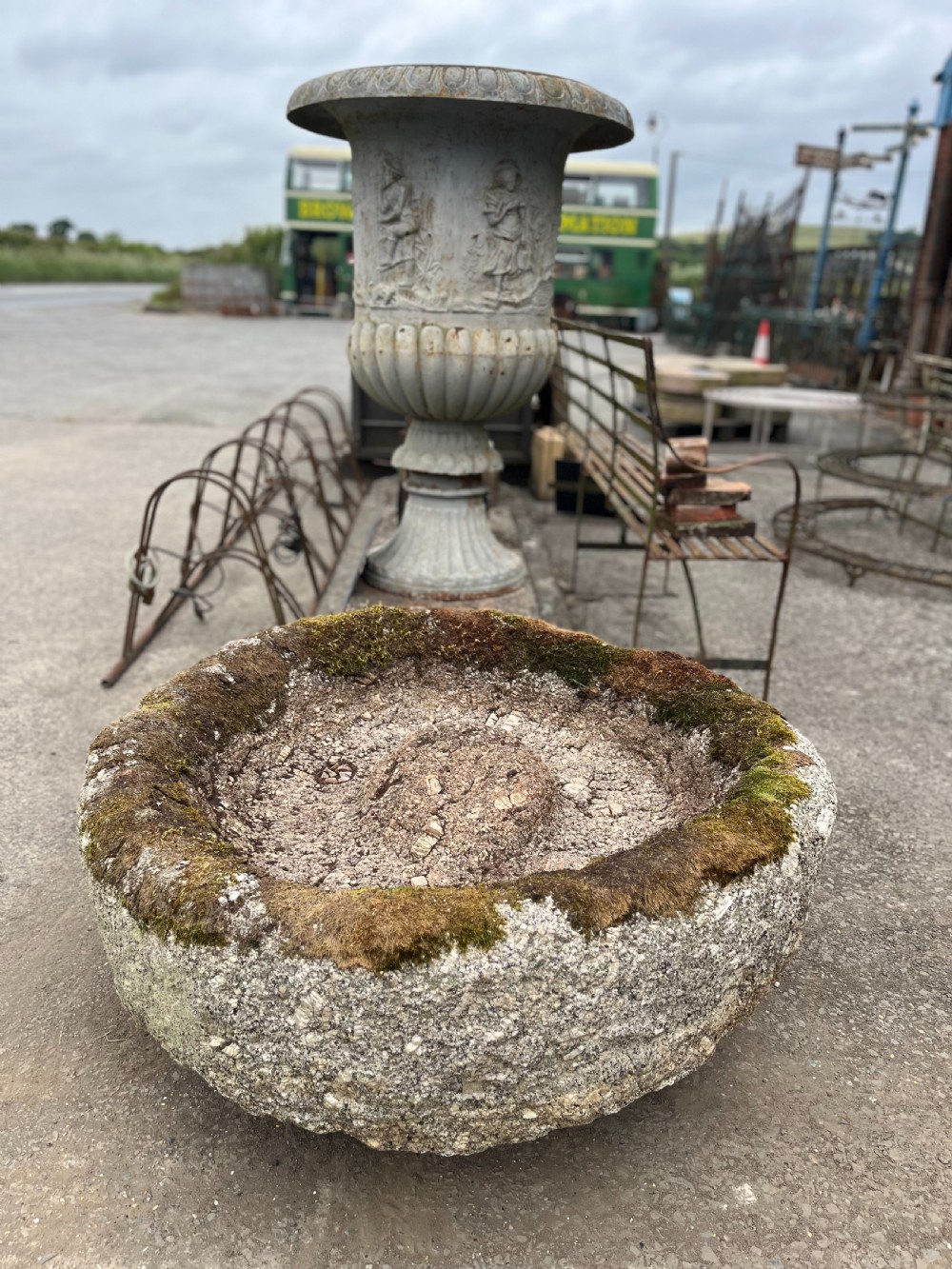 19th Century Cornish Granite Circular Trough View XIII