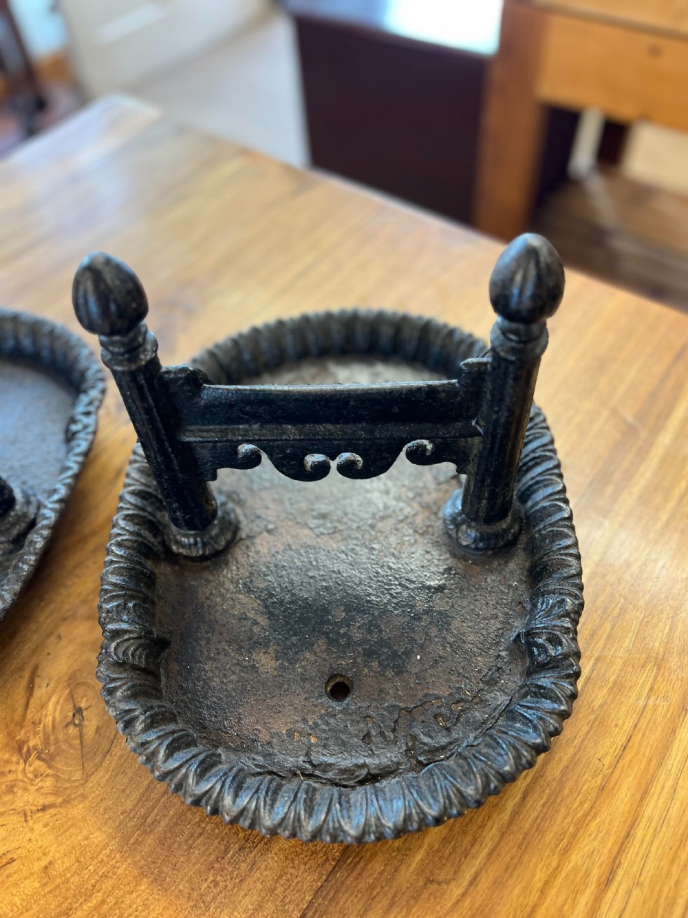 Pair of Victorian Cast Iron Boot Scrapes View IV