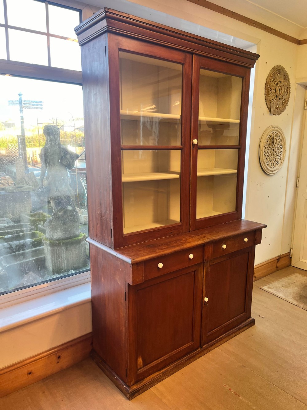 Victorian Pine Glazed Top Dresser View V