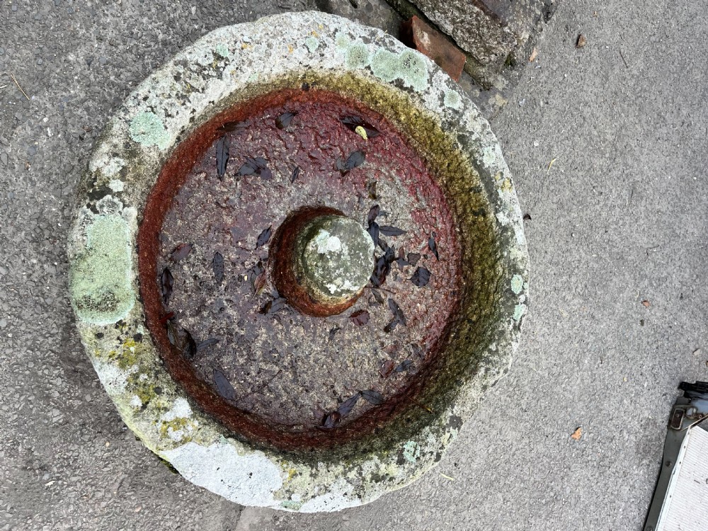 circa 1900 Cornish Granite Circular Trough View II