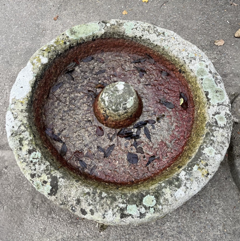 circa 1900 Cornish Granite Circular Trough View V