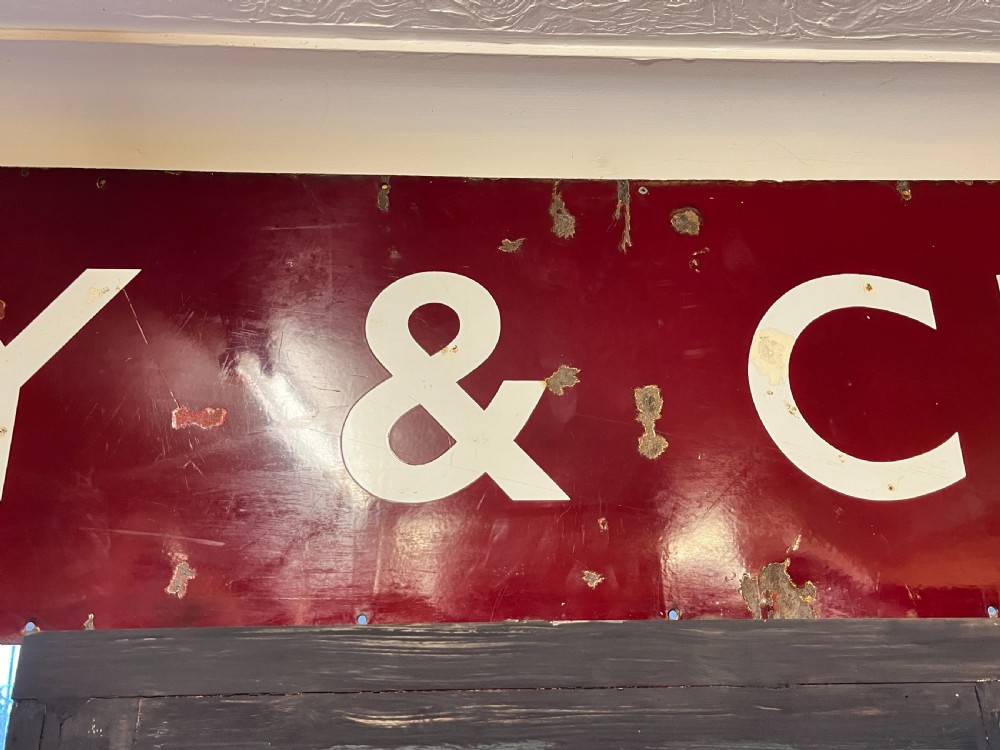 Early 20th Century Railway Station Sign Kilsby & Crick View III