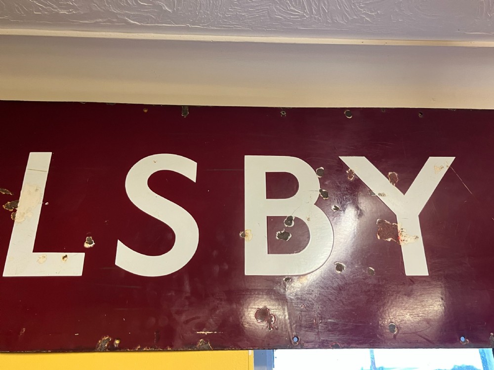 Early 20th Century Railway Station Sign Kilsby & Crick View IV