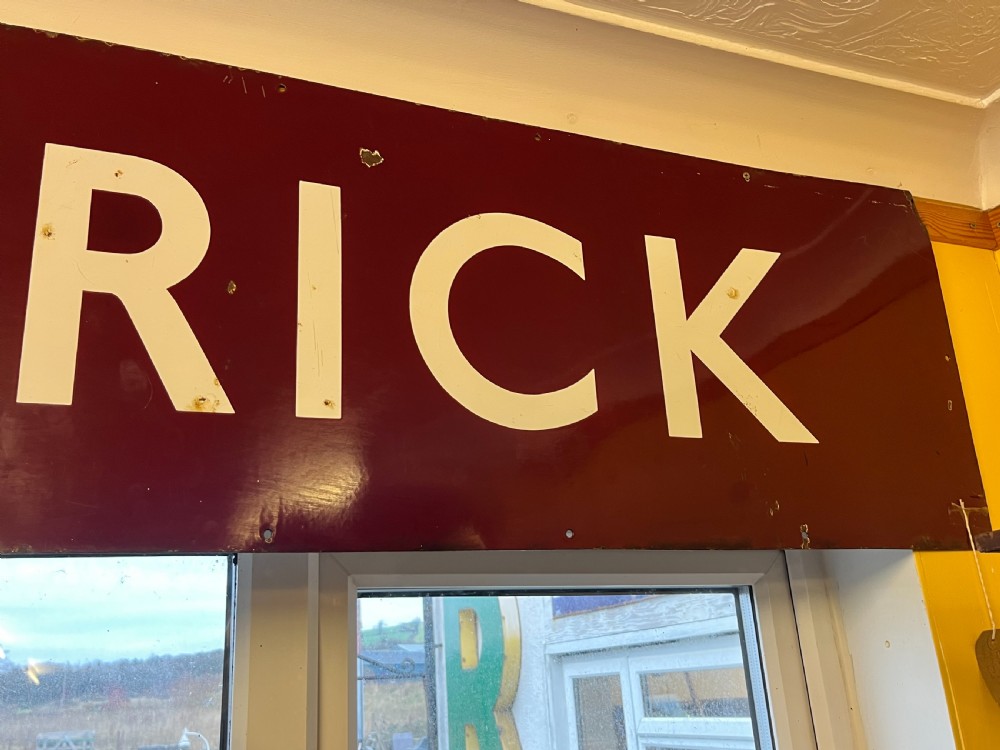 Early 20th Century Railway Station Sign Kilsby & Crick View VI