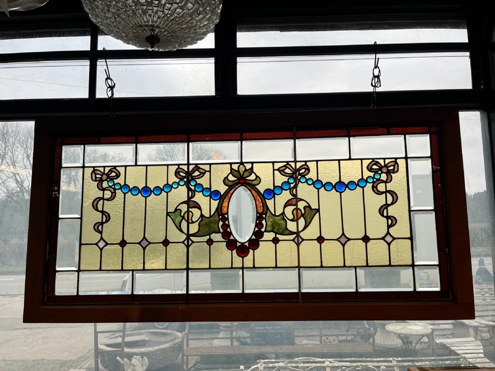 Victorian Lead Light Panel in Associated Frame