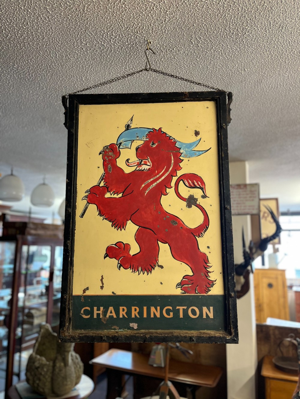 Early 20th Century  Red Lion Charrington Pub Sign  View III