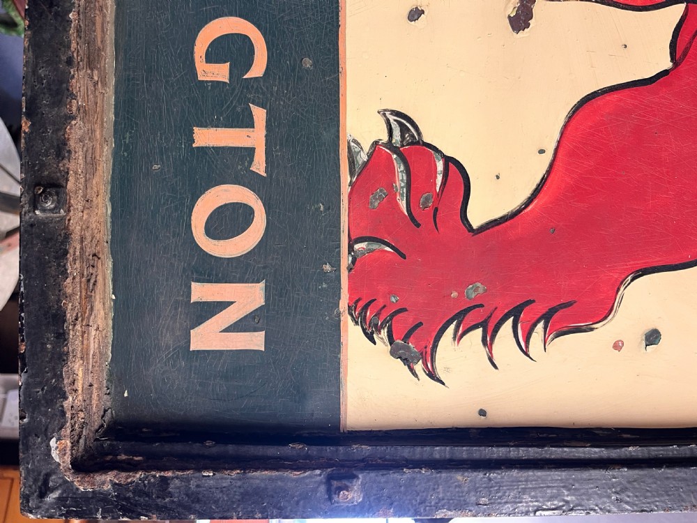 Early 20th Century  Red Lion Charrington Pub Sign  View VI