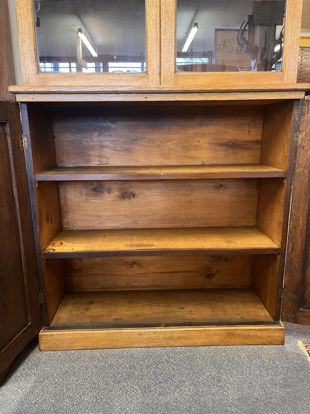 A Pair of Late Victorian Oak Bookcases circa 1900  View X