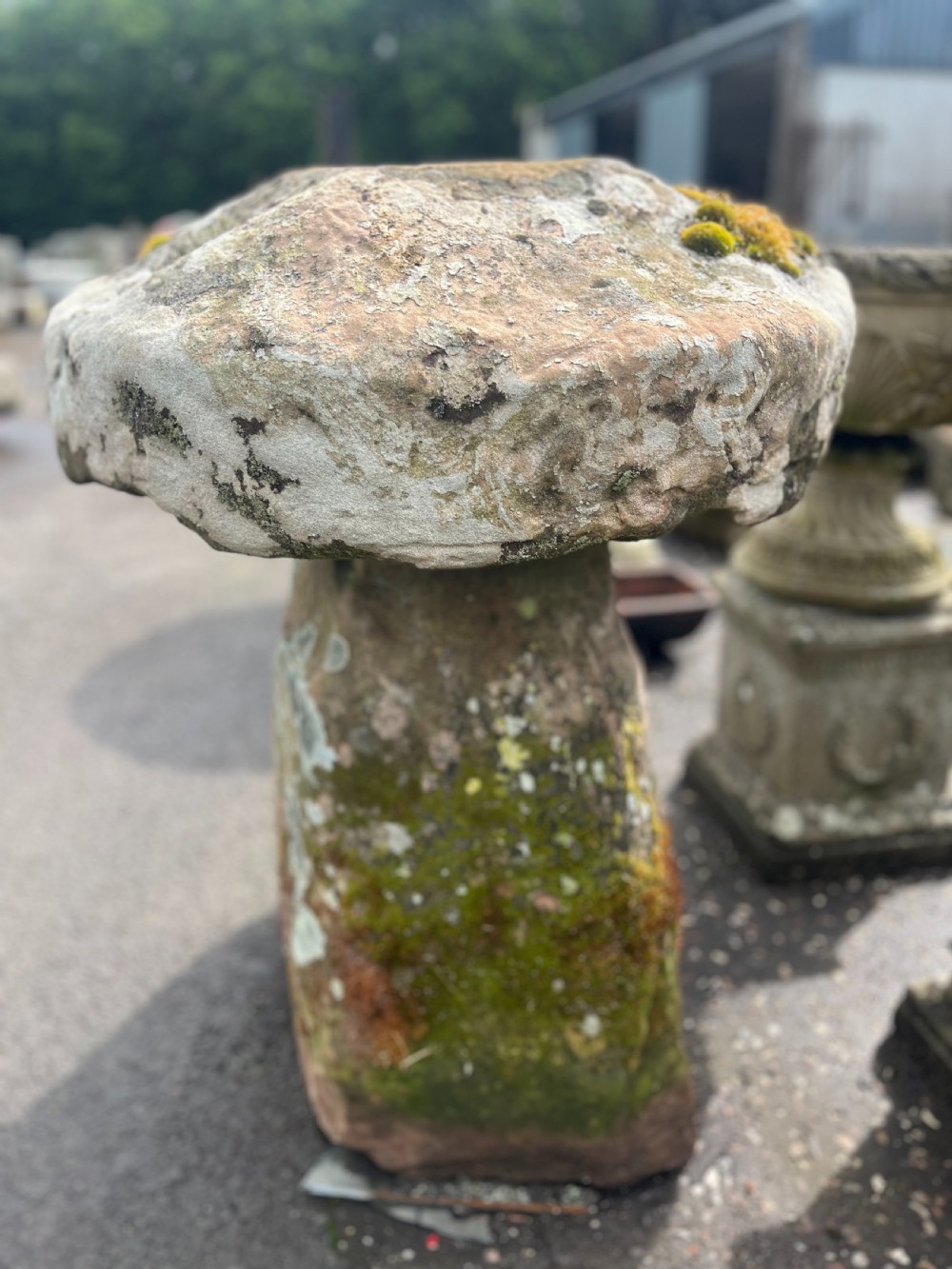 Large 19th Century Cotswold Stone Staddle Stone View II