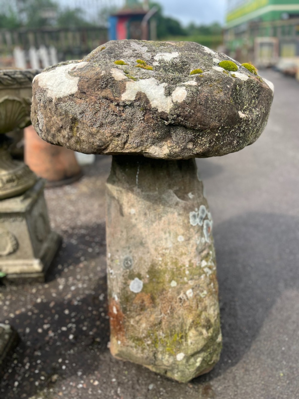 Large 19th Century Cotswold Stone Staddle Stone View VI