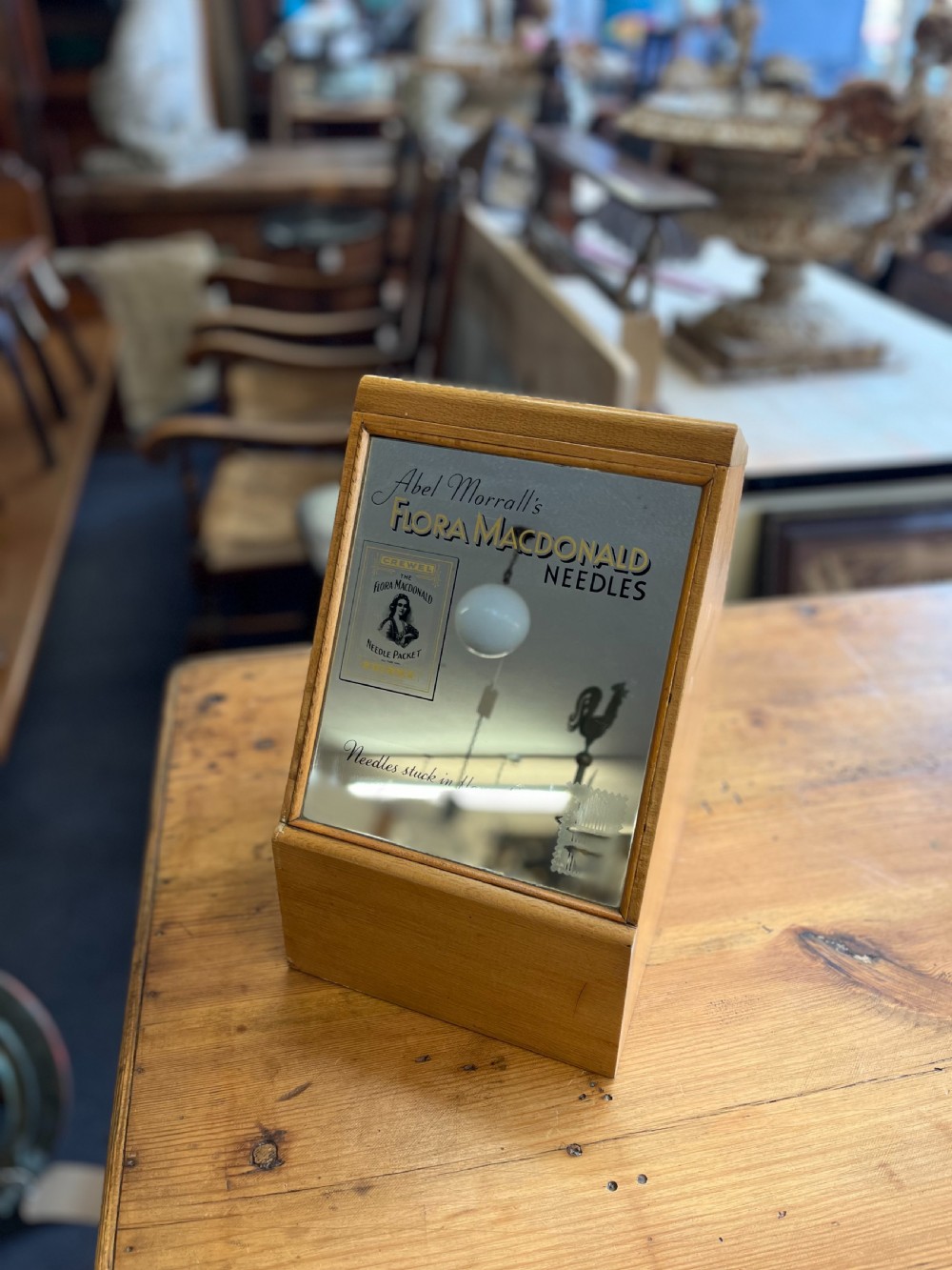 1930s Flora Macdonald Needles Mirrored Counter Top Display Cabinet View VIII