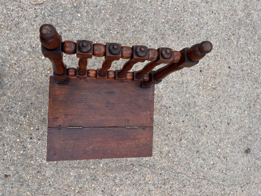 Late 19th Century Metamorphic Chair Converting to Library Steps  View XI
