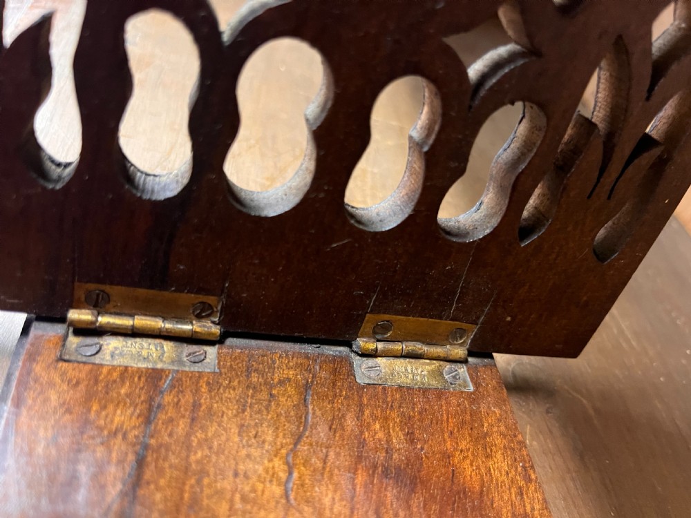 A Pair of Victorian Gothic Mahogany Sliding Bookends View II