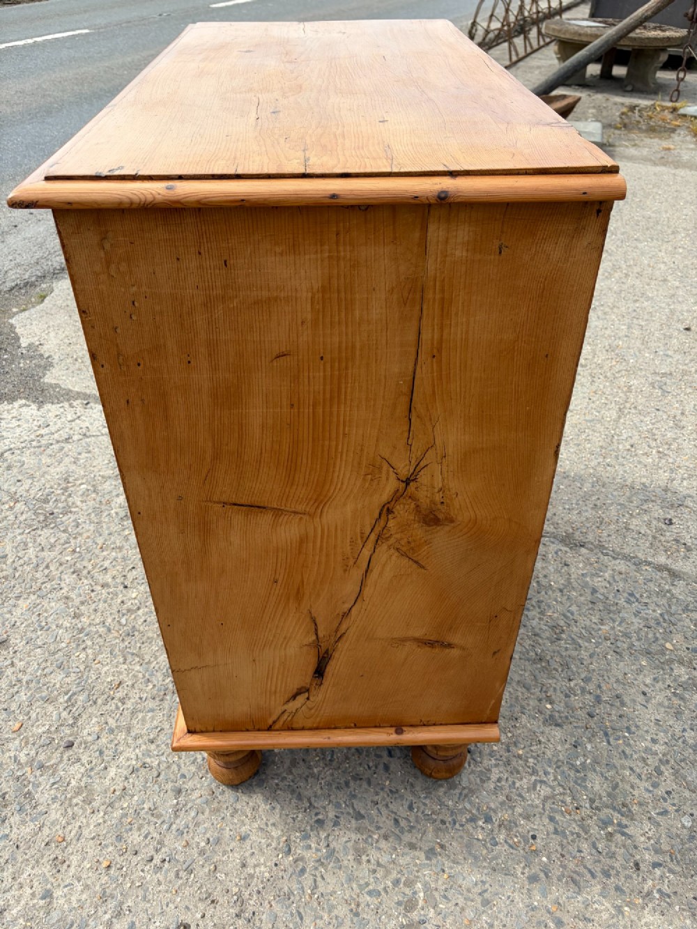 Victorian Pine 2 over 3 Chest of Drawers View II