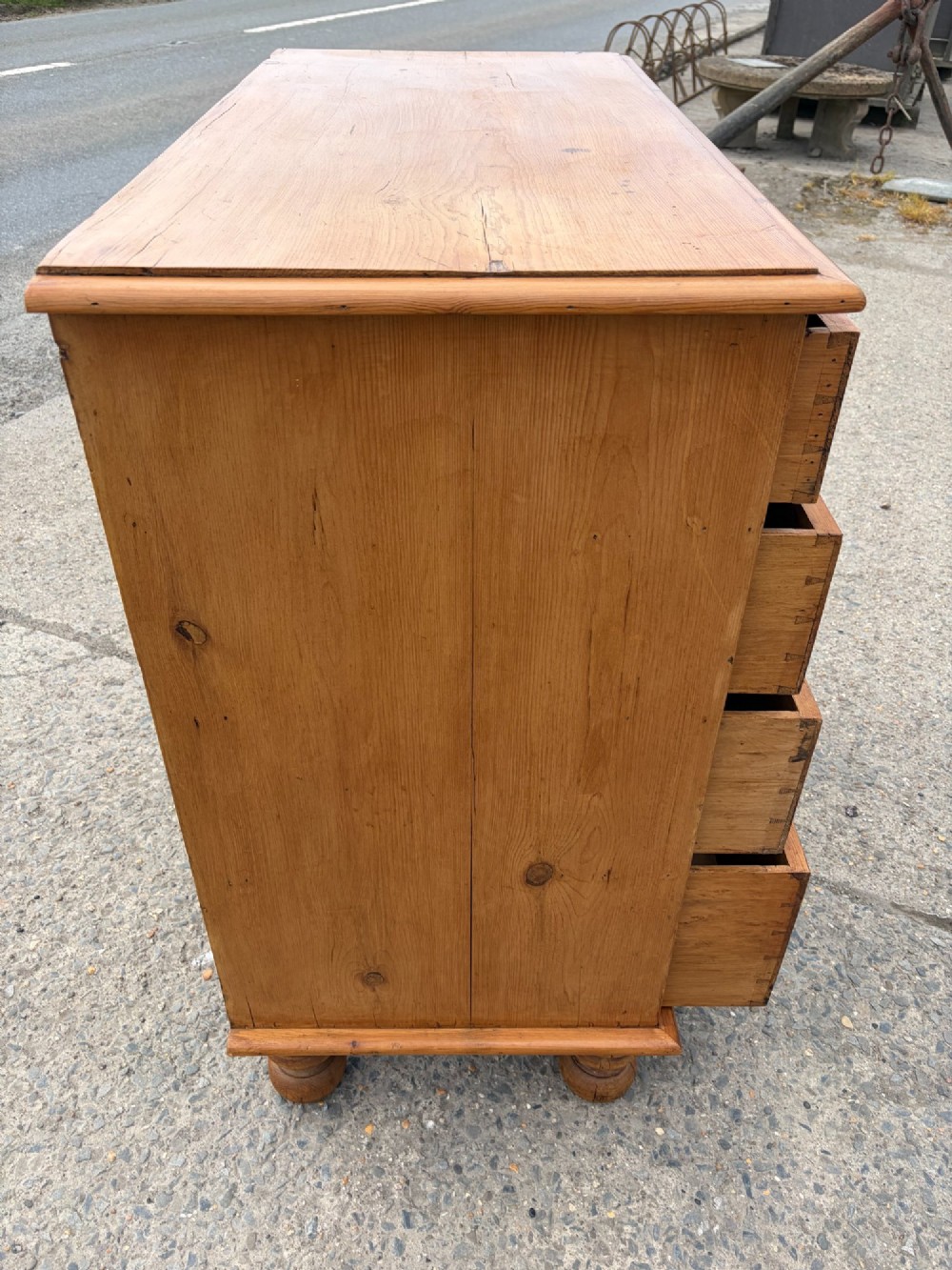 Victorian Pine 2 over 3 Chest of Drawers View III