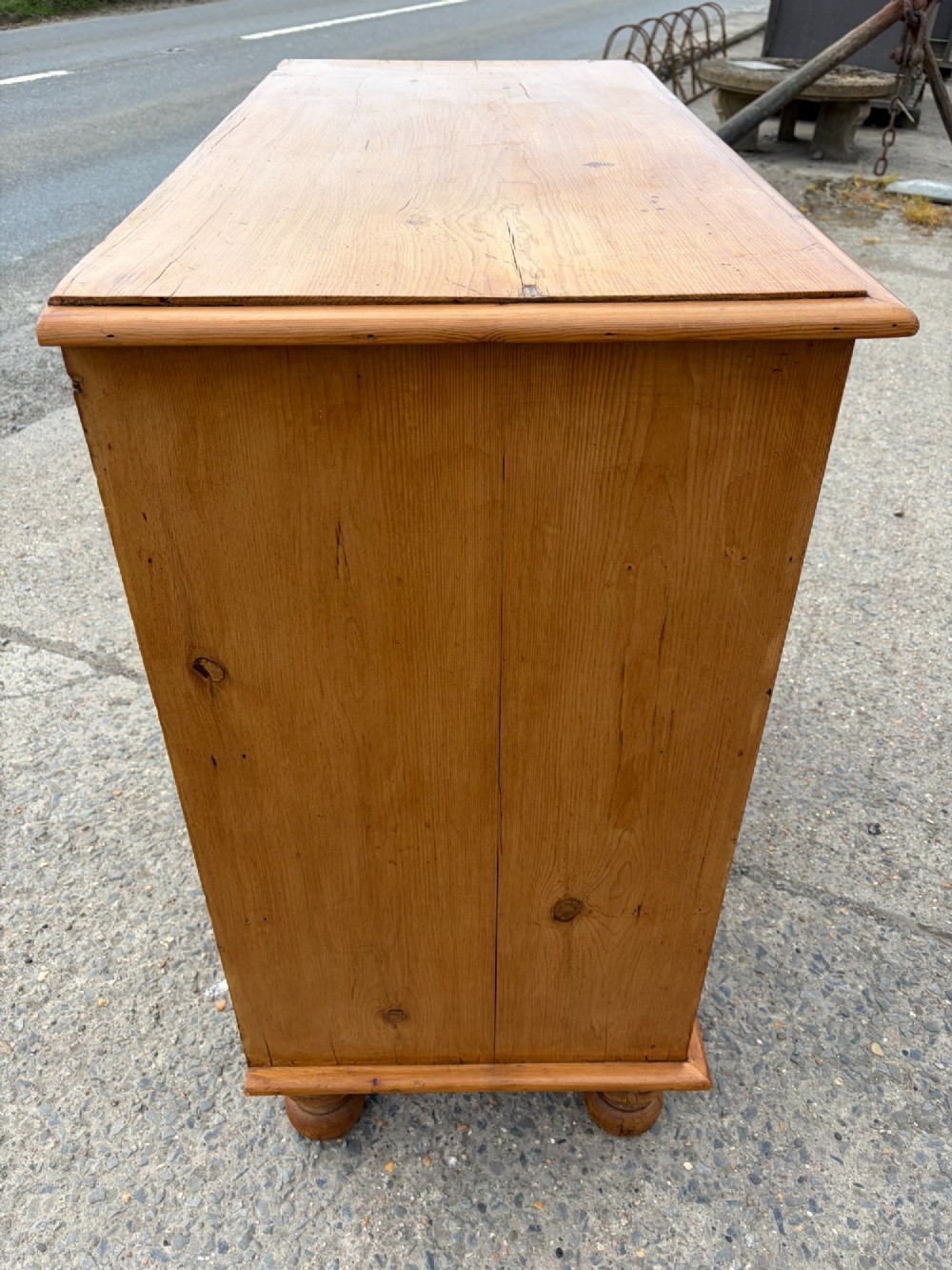 Victorian Pine 2 over 3 Chest of Drawers View IV