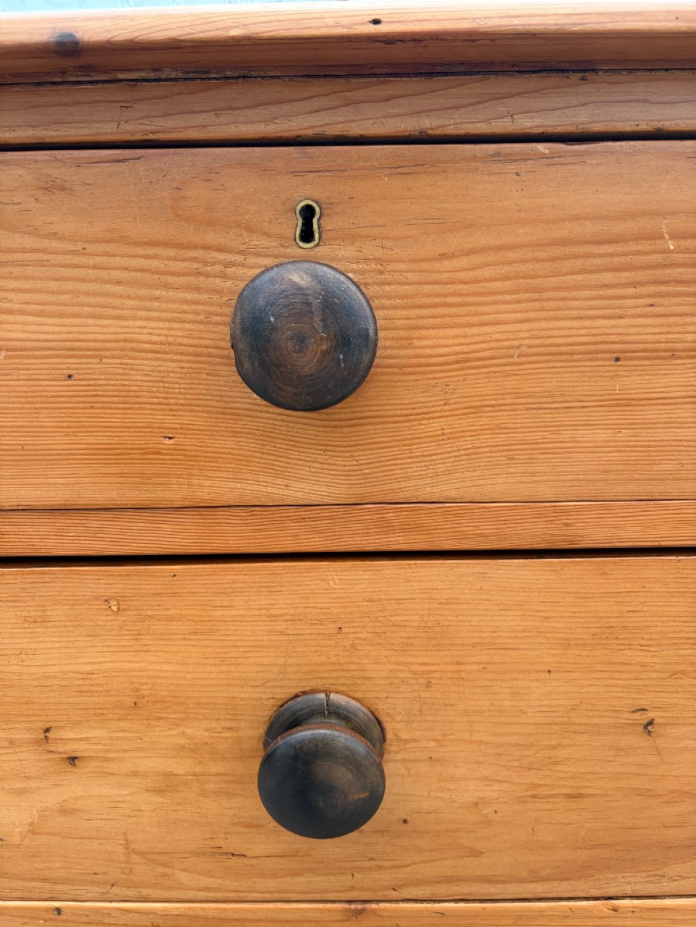 Victorian Pine 2 over 3 Chest of Drawers View VI