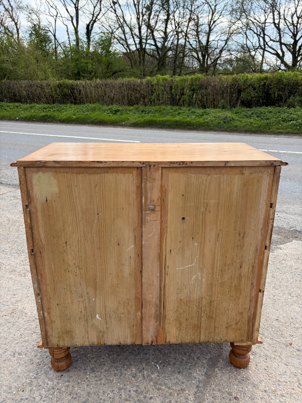 Victorian Pine 2 over 3 Chest of Drawers View IX