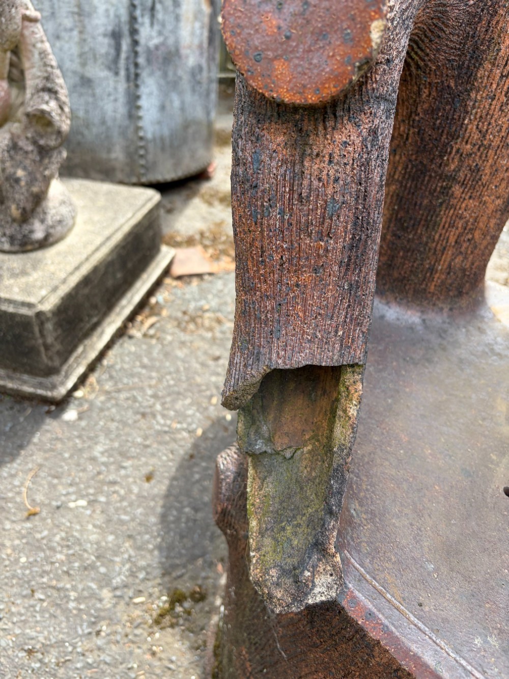 Victorian Faux Bois Garden Seat View IV