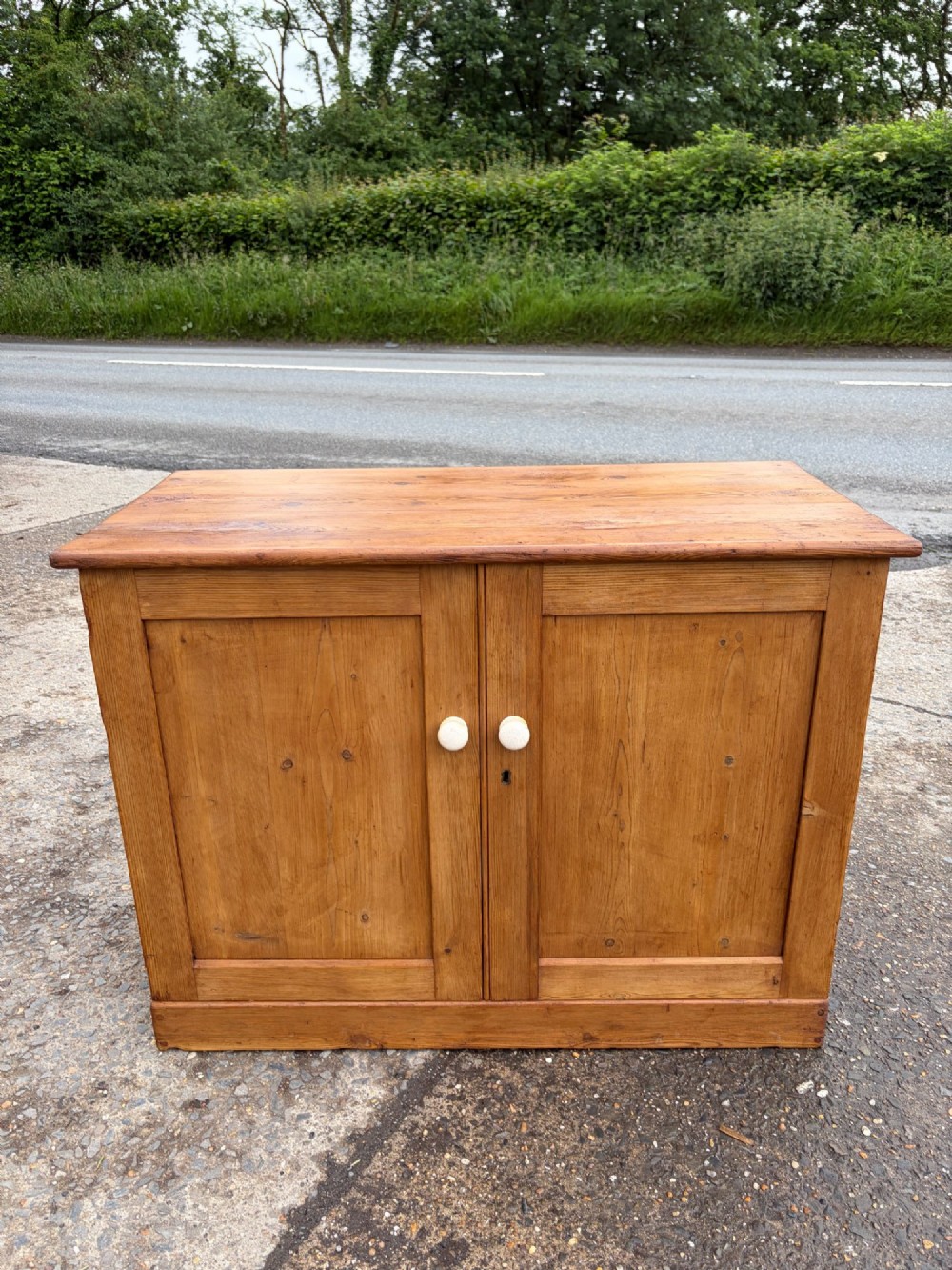 Victorian Pine 2 Door Cupboard