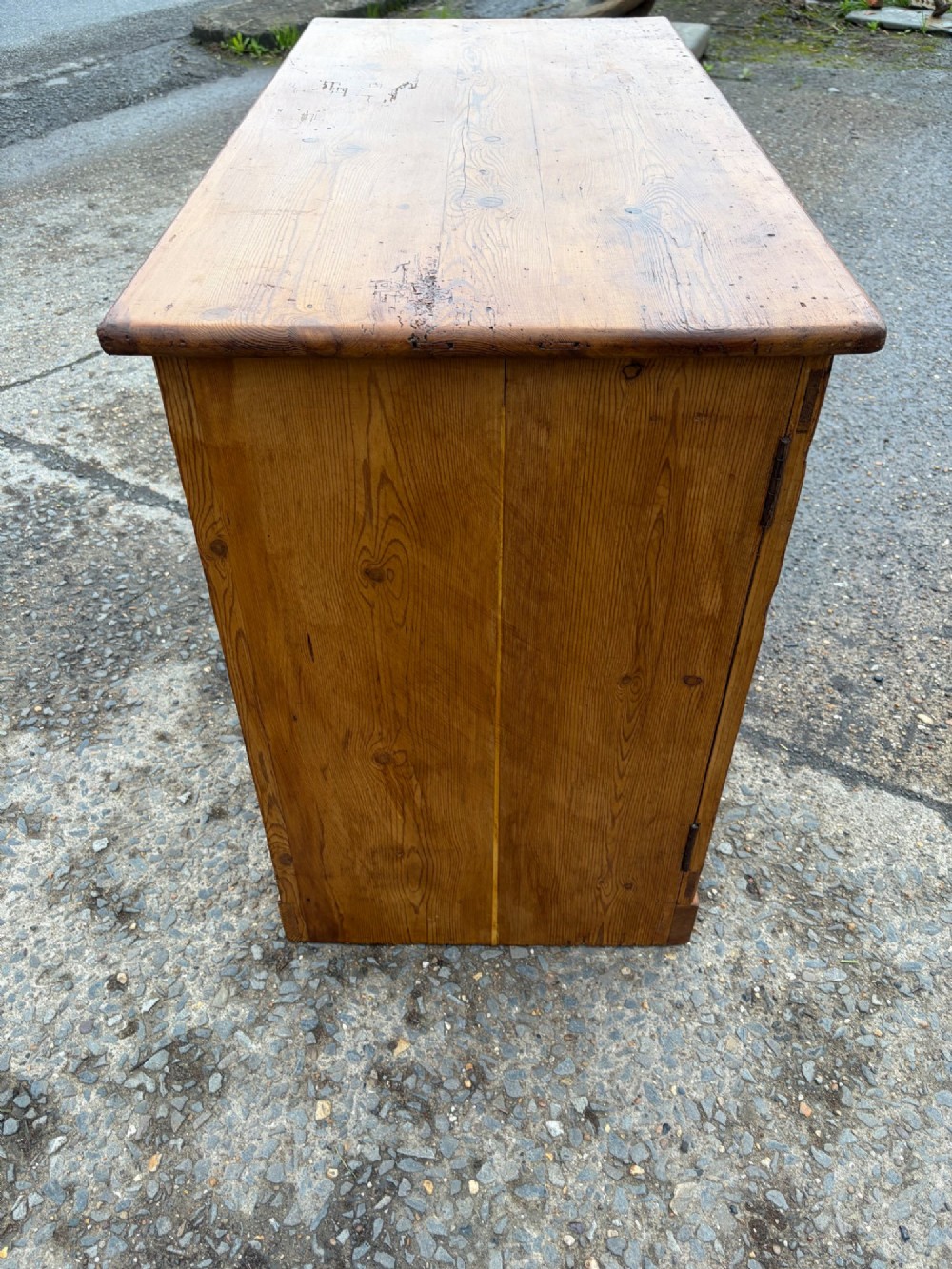Victorian Pine 2 Door Cupboard View V