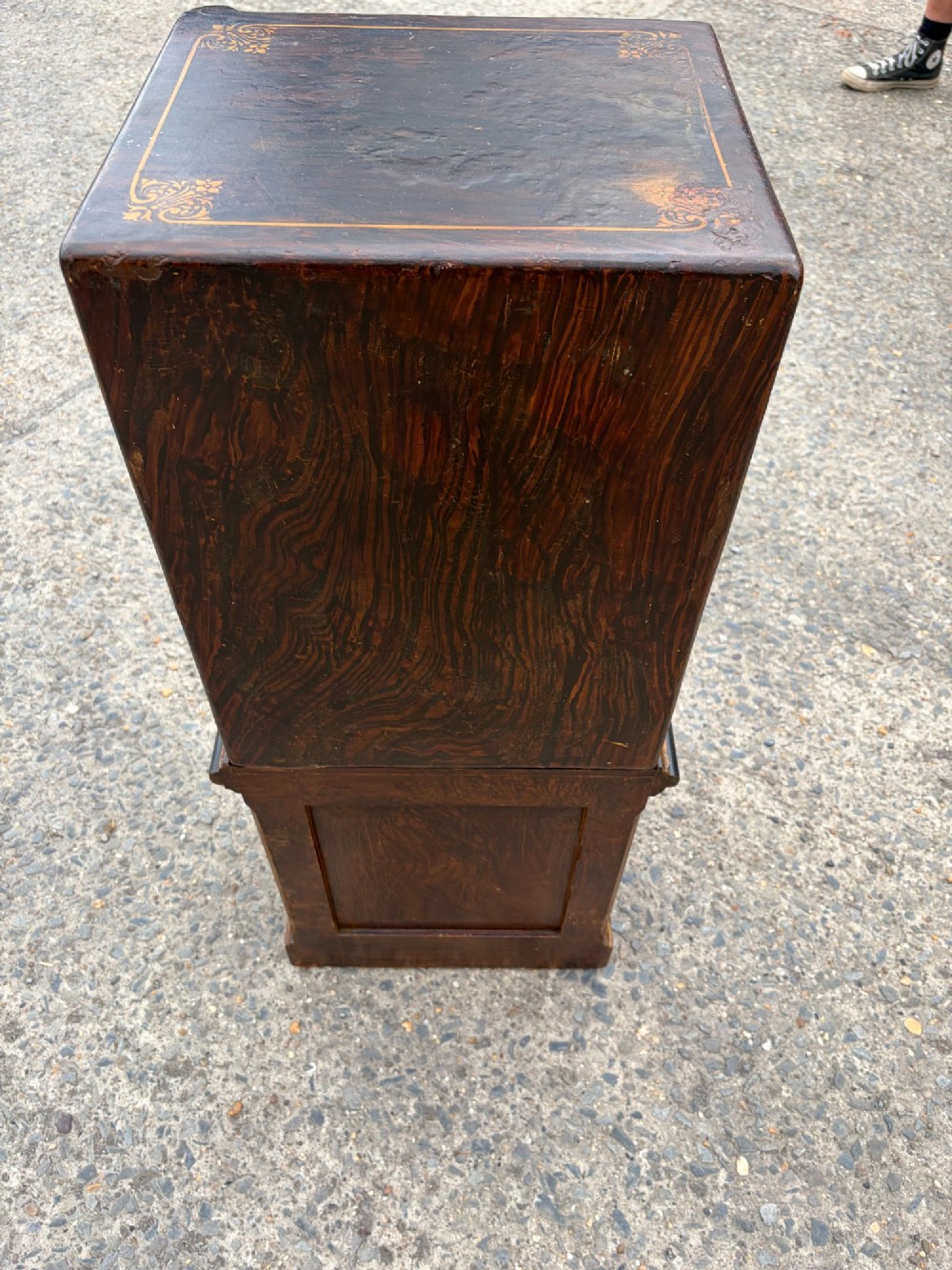 A Victorian Painted Safe by Hobbs and Co. on Original Base with Painted Interior View VII