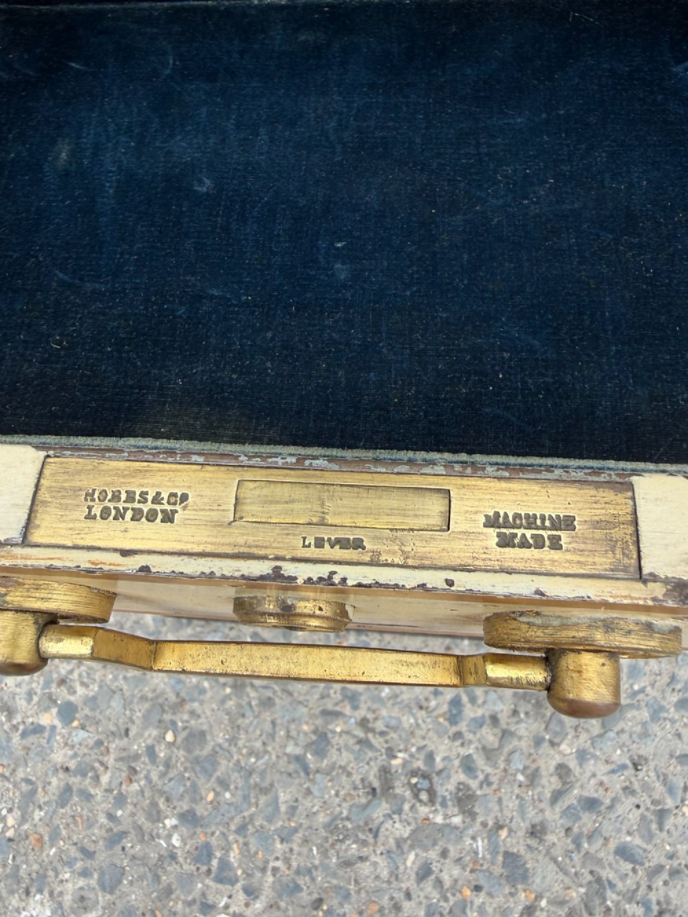 A Victorian Painted Safe by Hobbs and Co. on Original Base with Painted Interior View XIII