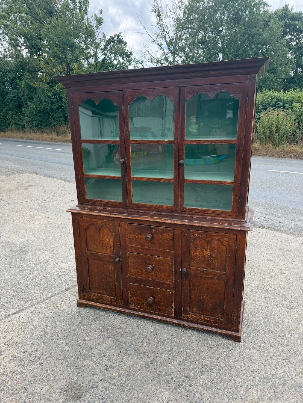 Victorian Pine Glazed Top Dresser