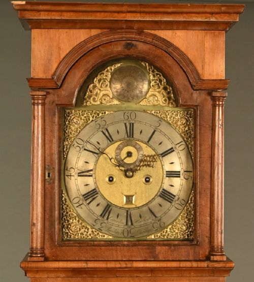 WALNUT 8 DAY LONGCASE CLOCK BY CORNELIUS HERBERT CIRCA 16901710 - ADDITIONAL PHOTO 1