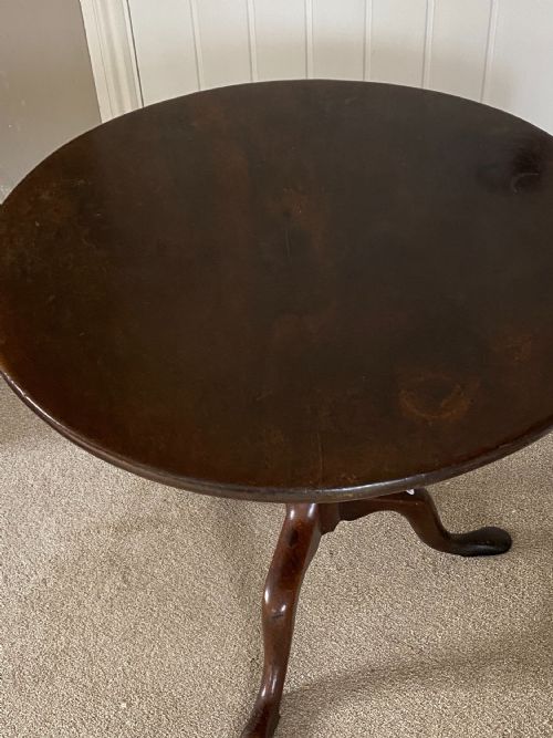 GEORGE III TILTTOP TABLE ON BIRDCAGE MECHANISM - ADDITIONAL PHOTO 1