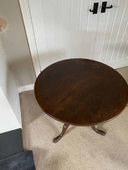 GEORGE III TILTTOP TABLE ON BIRDCAGE MECHANISM - ADDITIONAL PHOTO 7