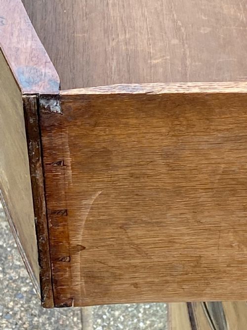 SUPER QUALITY LARGE REGENCY MAHOGANY CHEST OF DRAWERS OAK LINED - ADDITIONAL PHOTO 8