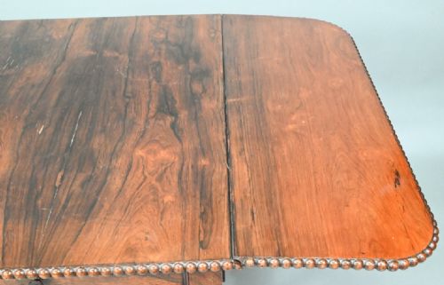 SUPERB QUALITY REGENCY ROSEWOOD SOFA TABLE - ADDITIONAL PHOTO 5