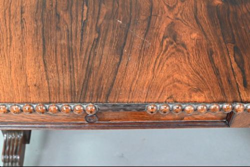 SUPERB QUALITY REGENCY ROSEWOOD SOFA TABLE - ADDITIONAL PHOTO 6