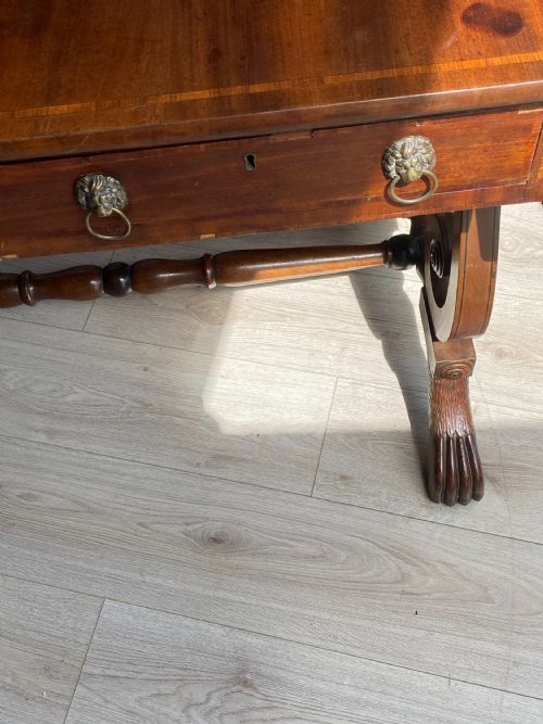 SMALL USABLE REGENCY MAHOGANY SOFA TABLE CIRCA 18001820 - ADDITIONAL PHOTO 2