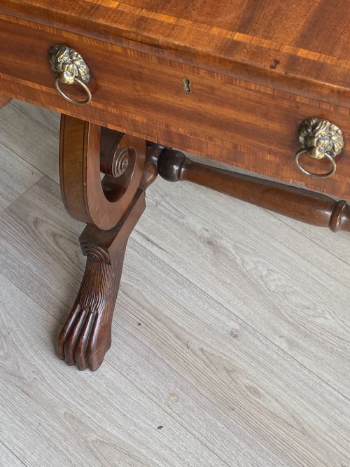 SMALL USABLE REGENCY MAHOGANY SOFA TABLE CIRCA 18001820 - ADDITIONAL PHOTO 4
