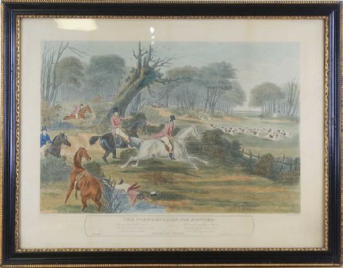SET OF 4 COLOURED ENGRAVINGS BY CHARLES HUNT 1803 1877 AFTER FRANCIS CALCROFT TURNER 17821846 THE YOUNG ENGLISH FOX HUNTER - ADDITIONAL PHOTO 5