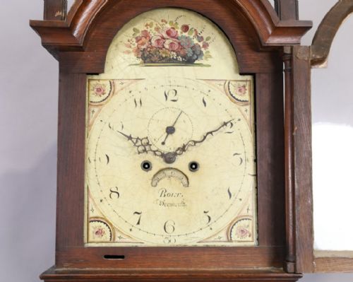 A GEORGE III OAK AND MAHOGANY LONGCASE CLOCK BY RICHARD BOLT - ADDITIONAL PHOTO 1