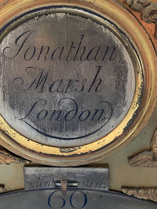 18TH CENTURY RED WALNUT 8DAY LONGCASE CLOCK BY JONATHAN MARSH LONDON LONG CASE - ADDITIONAL PHOTO 6
