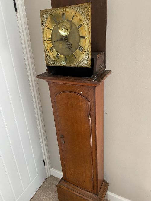 GEORGE II 30 HOUR OAK LONGCASE CLOCK BY JAMES SMYTH - ADDITIONAL PHOTO 6
