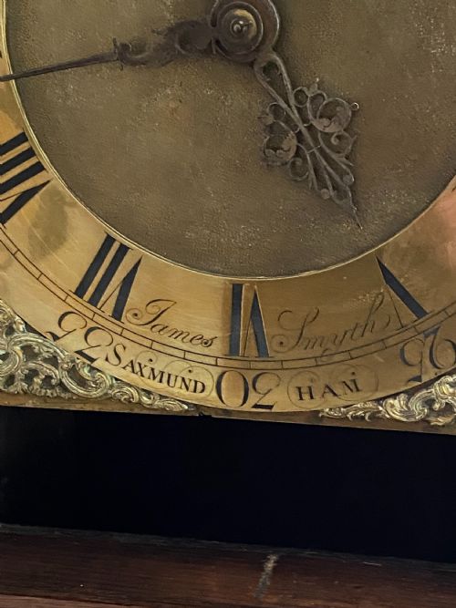 GEORGE II 30 HOUR OAK LONGCASE CLOCK BY JAMES SMYTH - ADDITIONAL PHOTO 4