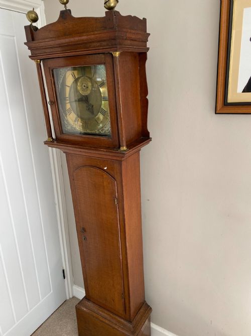GEORGE II 30 HOUR OAK LONGCASE CLOCK BY JAMES SMYTH - ADDITIONAL PHOTO 10