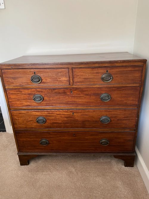 early 19th century mahogany chest of drawers - CATEGORY: ANTIQUE CHEST OF DRAWERS - DATED GEORGIAN